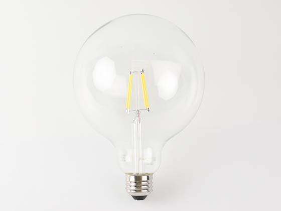 TCP FG40D4024E26SCL92 4.5W Dimmable G-40 AmberGlow LED 24K Filament Lamp Clear Finish, E26 Base