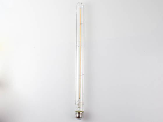 Bulbrite 776721 LED5T9L/30K/15/FIL/3 5W 15 Inch 3000K T9 Amber Tinted Filament LED Bulb, Outdoor and Enclosed Fixture Rated