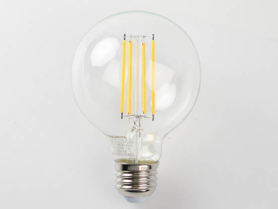 Bulbrite 776695 LED7G25/30K/FIL/D/B Dimmable 7W 3000K G-25 Filament LED Bulb, Enclosed Rated