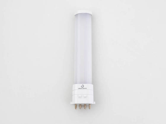 Green Creative 36637 5.5PLS/835/BYP/2GX7/R 5.5W 4 Pin 3500K 2GX7 LED Bulb, Ballast Bypass, Rated For Enclosed Fixtures