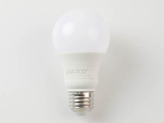 Satco Products, Inc. S28914 8.8A19/LED/927/120-277V Satco Non-Dimmable 8.8 Watt, 120-277 Volt 2700K A-19 LED Bulb, Enclosed Fixture Rated, T20 Listed