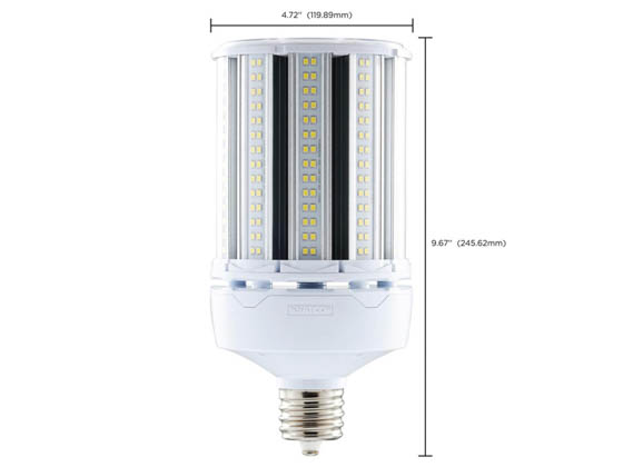 Satco Products, Inc. S49396 100W/LED/HP/850/EX39 Satco 400 Watt Equivalent, 100 Watt 5000K LED Corn Bulb, Ballast Bypass