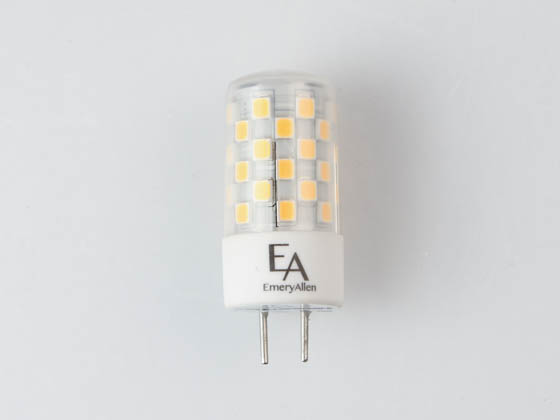 EmeryAllen EA-GY6.35-4.0W-001-309F-D Dimmable 4W 12V 3000K 90 CRI JC LED Bulb, GY6.35 Base, Enclosed Fixture Rated
