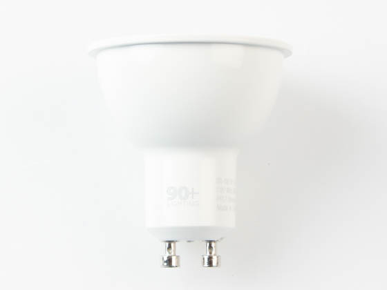 90+ Lighting SE-350.187 Dimmable 6W 2700K 25 Degree 91 CRI MR16 LED Bulb, GU10 Base, JA8 Compliant, Enclosed Rated
