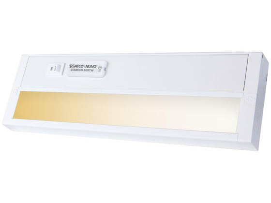 Satco Products, Inc. 63-551 Satco Starfish Wi-Fi 11" LED RGB and Tunable White Smart Under Cabinet Fixture