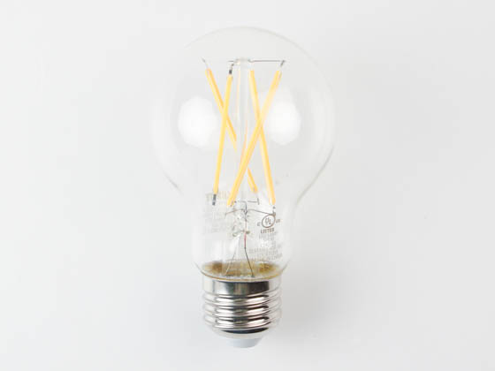 Bulbrite 776913 LED9A19/27K/FIL/4 Dimmable 9W 2700K 90 CRI A19 Filament LED Bulb, Enclosed Fixture and Wet Rated