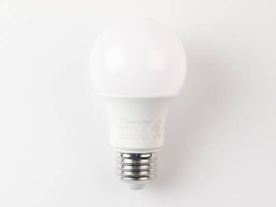 MaxLite 109716 E8A19DLED27/G2T Maxlite Dimmable 8 Watt 2700K A19 LED Bulb, Enclosed Fixture Rated