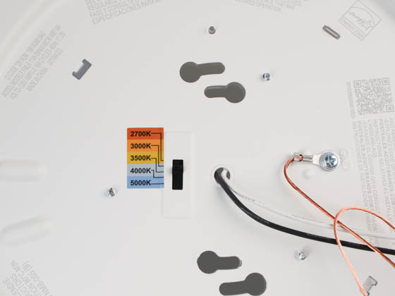 Juno Lighting 281R2M FMLR 11IN SWW5 90CRI WBT M4 Juno Dimmable 11", 17.2 Watts, 120V LED Flush Mount Fixture, Color Selectable, Interchangeable Trim