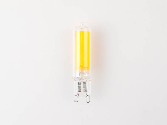 Bulbrite 770599 LED4G9/27K/W/D Dimmable 4.5W 2700K Clear T5 LED Bulb with G9 Base, 120 Volt