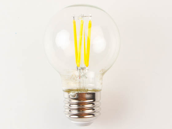 Philips Lighting 573295 3.5G16.5/PER/UD/CL/G/E26/WGD 6/2PF T20 Philips Dimmable 3.5W Warm Glow G-16.5 LED Bulb, 2700K-2200K, Wet Rated