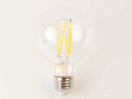 Bulbrite 776219 LED7G25/30K/FIL/D/B/2 Dimmable 7W Clear 3000K G-25 Filament LED Bulb, Enclosed Rated