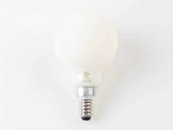 Bulbrite 776943 LED4G16/27K/FIL/M/4 4W G-16 LED Globe Bulb, Milky White Finish, 2700K, 90 CRI, E12 Base