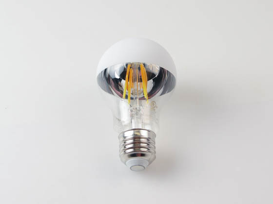 Bulbrite 776837 LED5A19/27K/FIL/HW/3 Dimmable 5W Half-White A-19 LED Filament Bulb, 2700K, Medium (E26) Base