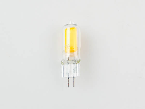 Bulbrite 770649 LED2G4/27K/W/D 1.8W Clear Glass T5 LED Wafer, G4 Base, 12 Volt, 2700K