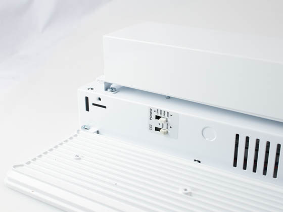 Contractor Choice LHB-44987 LHB-300WDDKPDB LED High Bay Fixture Wattage (120/180/240/300W) and Color Selectable Includes Control Ready Port and Emergency Battery Backup