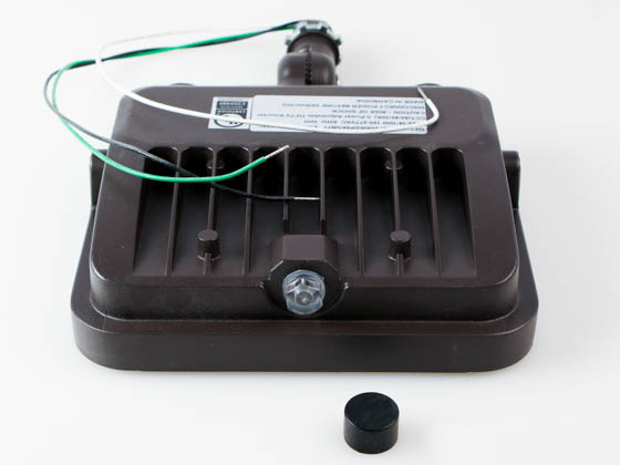 Contractor Choice FL-45281 FL-27WDDK-PC-KN LED Flood Light Wattage (11/16/20/27W) and Color Selectable with Photocell and Knuckle Mount