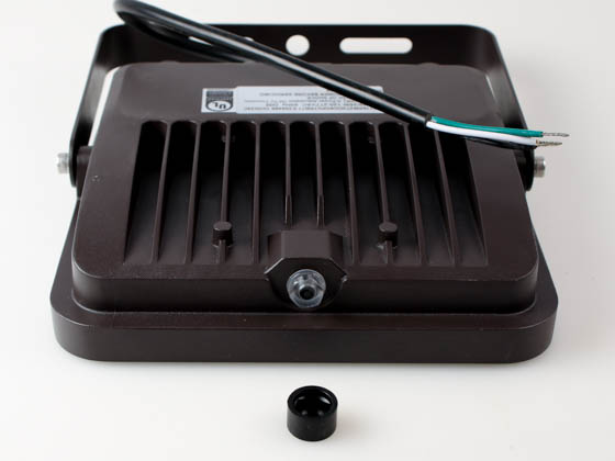 Contractor Choice FL-45284 FL-65WDDK-PC-YK LED Flood Light Wattage (28/41/54/65W) and Color Selectable with Photocell and Yoke/Trunnion Mount