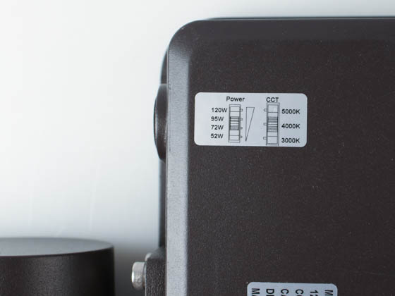 Contractor Choice FL-45285 FL-120WDDK-PC-SF LED Flood Light Wattage (53/71/99/123W) and Color Selectable with Photocell and Slipfitter Mount