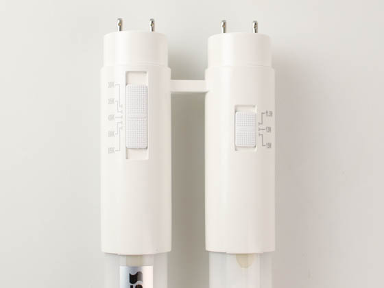 Satco Products, Inc. S18414 15T8/U1/LED/5CCT/DUAL Satco Wattage and Color Selectable T8 U-Bend LED Lamp, 120-277 Volt