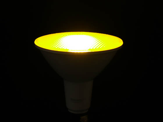 Bulbrite 772502 LED15PAR38/FL/YLW/D 15 Watt Dimmable Yellow PAR38 LED Bulb, Wet Rated