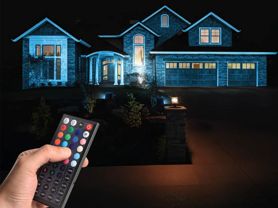 Feit Electric FLD30/RGB/LED Feit 30W Color Caster RGB Color Changing Outdoor LED Flood Light with Remote Control