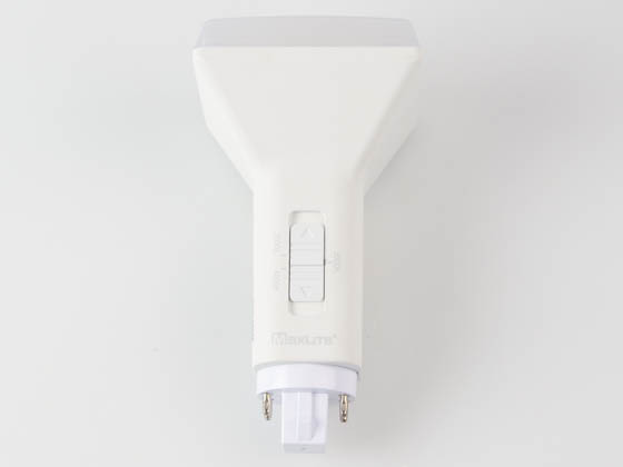 MaxLite 112218 9.5PLDV/DFD/G24Q8CS Maxlite 9.5W Dimmable 4-Pin Color Selectable (3000K/3500K/4000K) G24q LED Bulb, Ballast Compatible