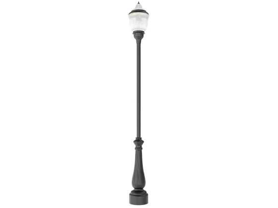 Westgate GPA-B32-80-150W-MCTP-BK LED Decorative Post Top Fixture Wattage and Color Selectable