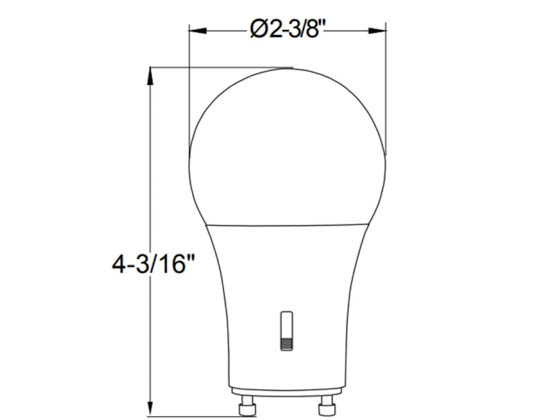 Halco Lighting 83215 9A19-LED-9CS-GU24-D-T20 Halco 9 Watt Dimmable A-19 Bulb, 5 Color Selectable, 90 CRI, GU24 Base, T20 Compliant