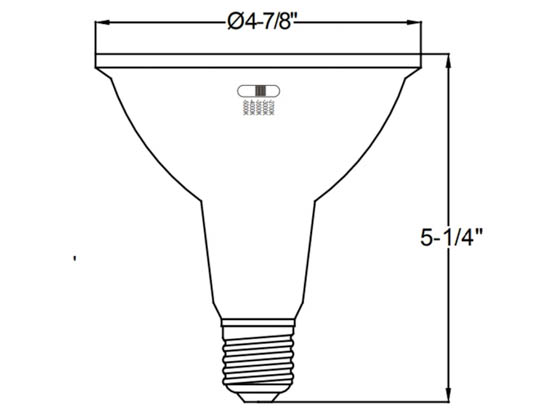 Halco Lighting 83219 13PAR38-FL-LED-9CS-D-T20 Halco 13 Watt Dimmable PAR-38 Bulb, 5 Color Selectable, 90 CRI, T20 Compliant