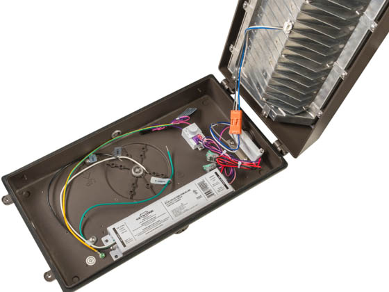 Keystone KT-WPLED120PS-L4-8CSB-VDIM XFiT Slim LED Wall Pack Wattage (80/100/120W) and Color Selectable With Photocell 10-Year Warranty