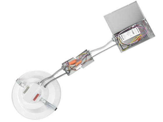 Keystone KT-RDLED38PS-10A-9CSF-VDIM-EM4 10" LED Recessed Downlight Wattage and Color Selectable with Emergency Battery Backup
