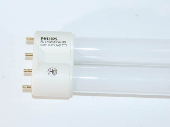 Philips Lighting 300434 PL-L 40W/35/RS/IS  (4-Pin) Philips 40W 4 Pin 2G11 Neutral White Long Single Twin Tube CFL Bulb