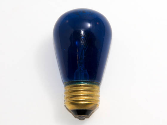 Philips Lighting 390070 11S14/TB (Trans. Blue) Philips 11 Watt, 130 Volt S14 Transparent Blue Sign/Indicator Bulb