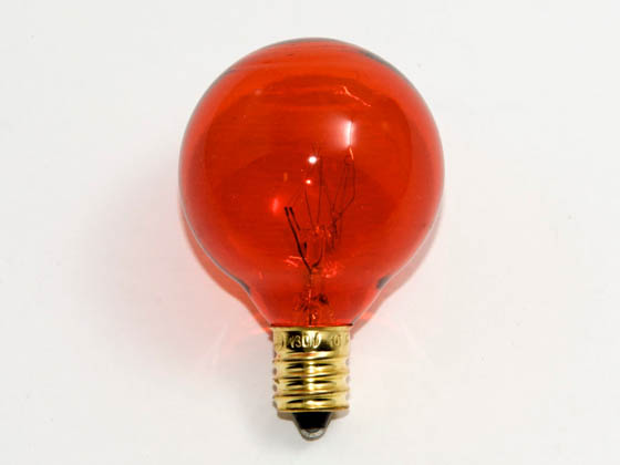 Bulbrite 302010 10G12A  (130V) 10W 130V G12 Amber Globe Bulb, E12 Base