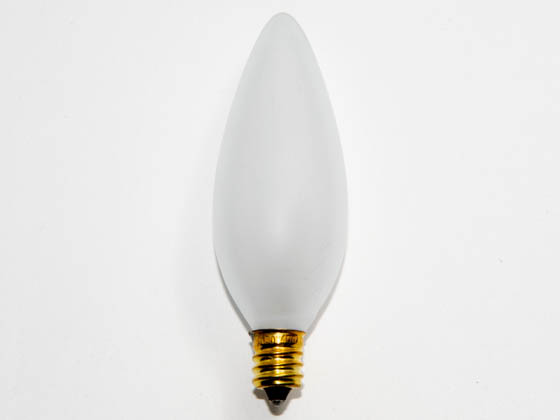 Bulbrite 401040 40CTF/32 (130V) 40W 130V Frosted Blunt Tip Decorative Bulb, E12 Base