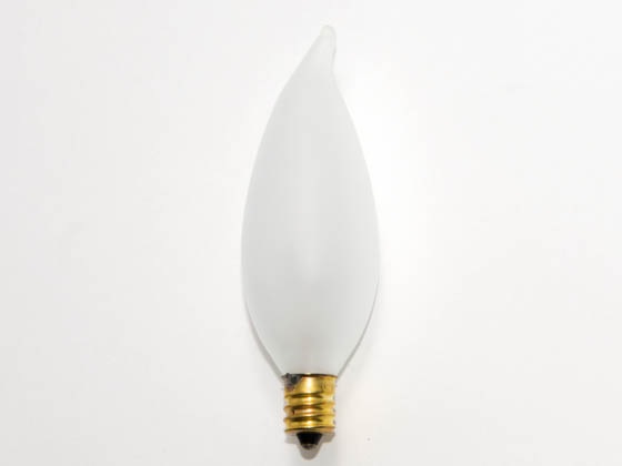 Bulbrite 404040 40CFF/32 (130V) 40W 130V Frosted Bent Tip Decorative Bulb, E12 Base