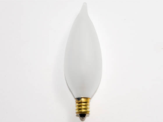 Bulbrite 404060 60CFF/32 (130V) 60W 130V Frosted Bent Tip Decorative Bulb, E12 Base
