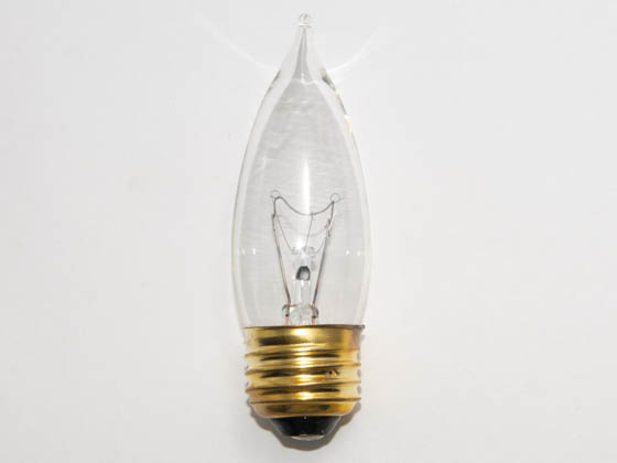 Bulbrite 408060 60EFC (130V) 60 Watt, 130 Volt Clear Bent Tip Decorative Bulb