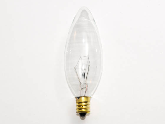 Bulbrite 400525 25CTC/HV (220V) 25W 220V Clear Blunt Tip Decorative Bulb, E12 Base