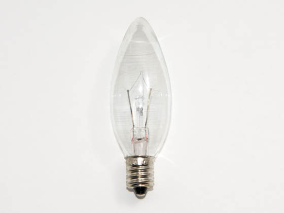Bulbrite 460015 KR15CTC/25 15W 120V Clear Krypton Blunt Tip Decorative Bulb, E12 Base