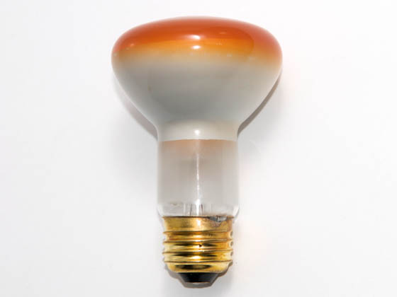 Bulbrite 222050 50R20A  (Amber) 50W 120V R20 Amber Reflector Flood E26 Base