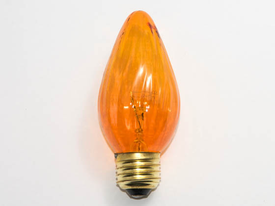 Bulbrite 421225 25F15A (Amber) 25W 130V F15 Amber Fiesta Decorative Bulb, E26 Base