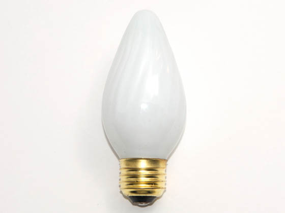 Bulbrite 421060 60F15WH (DISC w/o Sub) 60 Watt, 130 Volt F15 White Fiesta Decorative Bulb