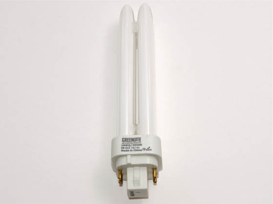 Greenlite Corp. G173010 18W/Q/4P/35K 18 Watt 4-Pin Neutral White Quad/Double Twin Tube CFL Bulb
