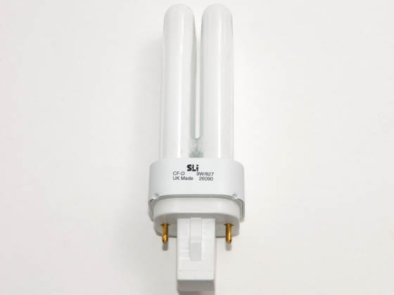 Havells-SLI S26090 CF9LD/827 (2 Pin) 9 Watt 2-Pin Warm White Double Twin Tube CFL Bulb