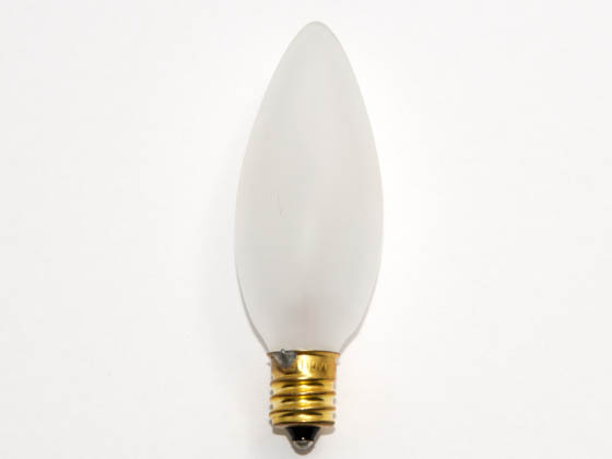 Bulbrite 401115 15CTF/25/3 15W 130V Frosted Blunt Tip Decorative Bulb, E12 Base