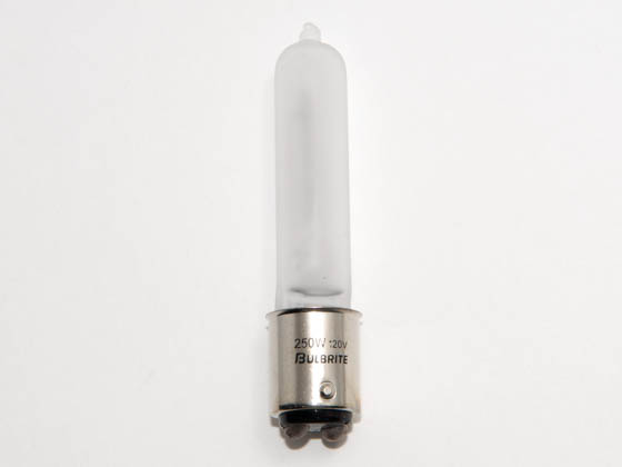 Bulbrite B613252 Q250FR/DC 250W 120V T4 Frosted Halogen DC Bayonet Bulb