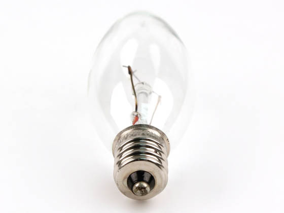Bulbrite B460310 KR10CFC/25 10W 120V Clear Krypton Bent Tip Decorative Bulb, E12 Base