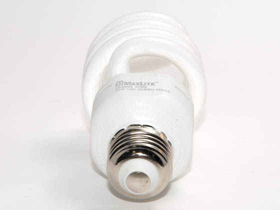 MaxLite M41060 MLM25SWW/SP (25W, Micro) 100 Watt Incandescent Equivalent, 25 Watt, Spiral Warm White Compact Fluorescent Medium Base Bulb