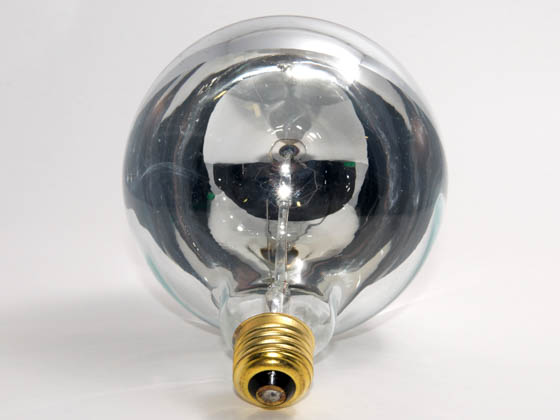 Bulbrite B712356 60G40HM 60W 120V G40 Half Mirror Globe Bulb, E26 Base